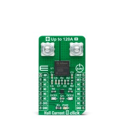 Shop Click Boards Sensors Current sensor Hall Current 8 Click - 120A Front Shop Click Boards Sensors Current sensor Hall Current 8 Click - 120A Front