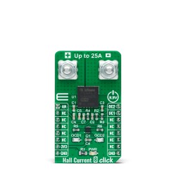 Shop Click Boards Sensors Current sensor Hall Current 8 Click - 25A Front Shop Click Boards Sensors Current sensor Hall Current 8 Click - 25A Front