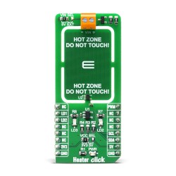 Heater Click - TMP235 Temperature Sensor & Heater Control - Front Heater Click - TMP235 Temperature Sensor & Heater Control - Front