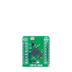 Shop Click Boards Wireless Connectivity Sub-1 GHz Transceievers ISM 3 Click Front Shop Click Boards Wireless Connectivity Sub-1 GHz Transceievers ISM 3 Click Front