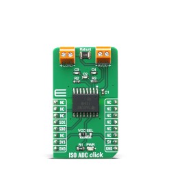 Shop Click Boards Mixed Signal ADC ISO ADC Click Front Shop Click Boards Mixed Signal ADC ISO ADC Click Front