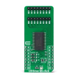Shop Click Boards Display & LED LED Drivers LED Driver 12 Click Front Shop Click Boards Display & LED LED Drivers LED Driver 12 Click Front