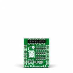 Mikroe Sensors Line Follower Click front Mikroe Sensors Line Follower Click front