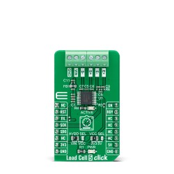 Shop Click Boards Sensors Force Load Cell 5 Click Front Shop Click Boards Sensors Force Load Cell 5 Click Front