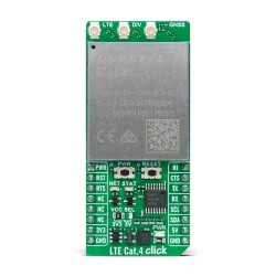 Shop Click Boards Wireless Connectivity GSM/LTE LTE Cat.4 Click (for Europe) Front Shop Click Boards Wireless Connectivity GSM/LTE LTE Cat.4 Click (for Europe) Front