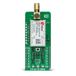 LTE IoT 6 Click - Powered by the SARA-R412M LTE-M/NB-IoT Module - Front LTE IoT 6 Click - Powered by the SARA-R412M LTE-M/NB-IoT Module - Front