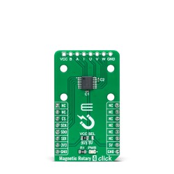 Magnetic Rotary 4 Click with AS5047D encoder chip - Front Magnetic Rotary 4 Click with AS5047D encoder chip - Front