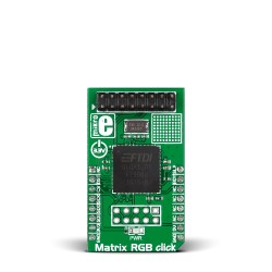 MikroE Click Boards Display Matrix RGB click front MikroE Click Boards Display Matrix RGB click front