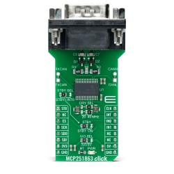 MCP251863 Click - CAN FD Controller & Transceiver - Front MCP251863 Click - CAN FD Controller & Transceiver - Front