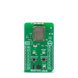 Shop Click Boards Wireless Connectivity BT/BLE MDBT42Q Click Front Shop Click Boards Wireless Connectivity BT/BLE MDBT42Q Click Front