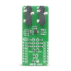 Shop Click Boards Audio & Voice Signal Processing MIC 3 Click Front Shop Click Boards Audio & Voice Signal Processing MIC 3 Click Front