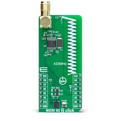 Shop Click Boards Wireless Connectivity Sub-1 GHz Transceievers MICRF RX 2 Click Front Shop Click Boards Wireless Connectivity Sub-1 GHz Transceievers MICRF RX 2 Click Front