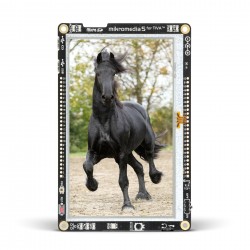 Mikroe Smart Displays mikromedia 5 for Tiva front Mikroe Smart Displays mikromedia 5 for Tiva front