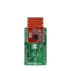 Shop Click Boards Wireless Connectivity Sub-1 GHz Transceievers MiWi 2 Click Front Shop Click Boards Wireless Connectivity Sub-1 GHz Transceievers MiWi 2 Click Front