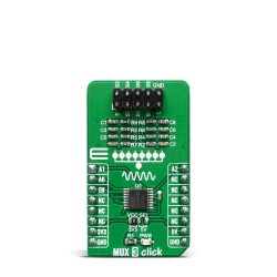 MUX 3 Click board with TMUX1208 8:1 multiplexer IC - Front MUX 3 Click board with TMUX1208 8:1 multiplexer IC - Front