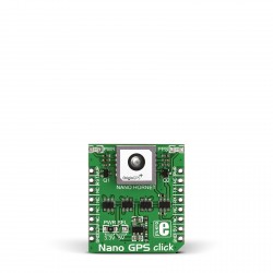 MikroE Wireless Connectivity NANO GPS click front MikroE Wireless Connectivity NANO GPS click front
