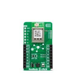 Shop Click Boards Wireless Connectivity 2.4 GHz Transceivers NeoMesh 2 Click Front Shop Click Boards Wireless Connectivity 2.4 GHz Transceivers NeoMesh 2 Click Front