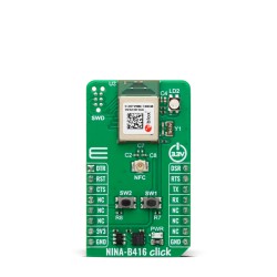 Shop Click Boards Wireless Connectivity BT/BLE NINA-B416 Click Front Shop Click Boards Wireless Connectivity BT/BLE NINA-B416 Click Front