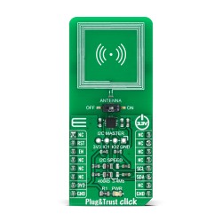 Shop Click Boards Wireless Connectivity RFID/NFC Plug&Trust Click Front Shop Click Boards Wireless Connectivity RFID/NFC Plug&Trust Click Front
