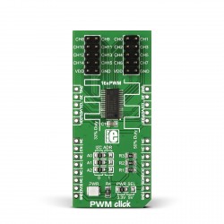 MikroElektronika Click Boards Interface PWM click front side MikroElektronika Click Boards Interface PWM click front side