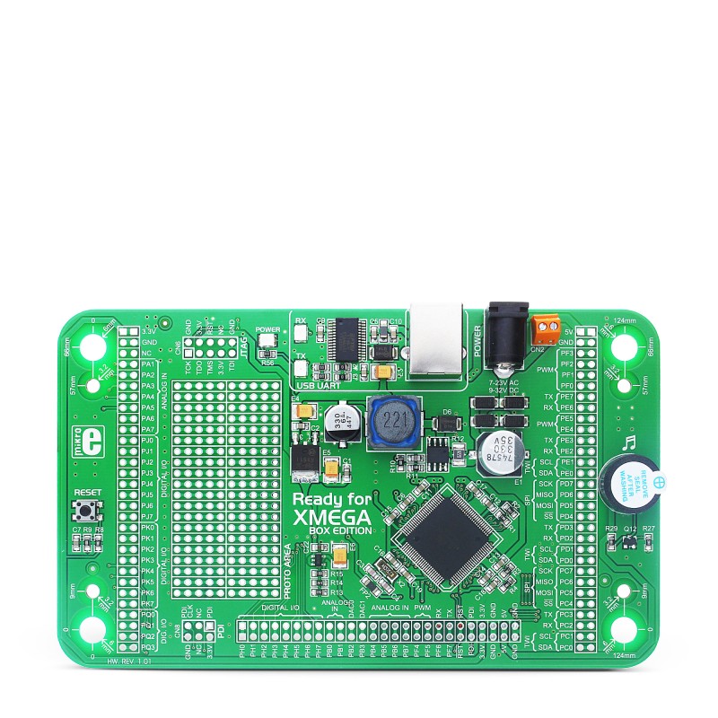 Mikroe Ready for XMEGA Board front