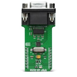 RS232 SPI Click board featuring MAX3100 UART-to-SPI converter - Front RS232 SPI Click board featuring MAX3100 UART-to-SPI converter - Front