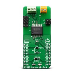 RS485 Isolator 2 Click - ADM2867E Isolated RS-485 Transceiver - Front RS485 Isolator 2 Click - ADM2867E Isolated RS-485 Transceiver - Front