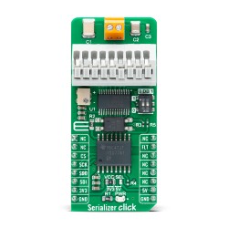 Shop Click Boards Mixed Signal Measurements Serializer click Front Shop Click Boards Mixed Signal Measurements Serializer click Front