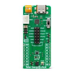 Shop Click Boards Power Management Battery charger Solar Energy 2 Click Front Shop Click Boards Power Management Battery charger Solar Energy 2 Click Front