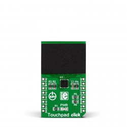 Touchpad Click Featuring MTCH6102 Capacitive Touch Controller - Front Touchpad Click Featuring MTCH6102 Capacitive Touch Controller - Front