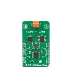 MikroE Click Boards Interface UART 1-Wire Click front MikroE Click Boards Interface UART 1-Wire Click front