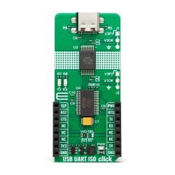 Shop Click Boards Interface USB USB UART ISO Click Front Shop Click Boards Interface USB USB UART ISO Click Front