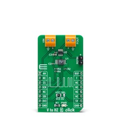 V to Hz 3 Click With AD7740 Voltage-to-Frequency Converter - Front V to Hz 3 Click With AD7740 Voltage-to-Frequency Converter - Front
