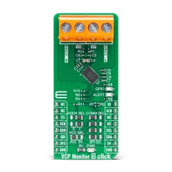 Shop Click Boards Mixed Signal Measurements VCP Monitor 3 Click Front Shop Click Boards Mixed Signal Measurements VCP Monitor 3 Click Front
