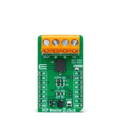 Shop Click Boards Mixed Signal Measurements VCP Monitor 6 Click Front Shop Click Boards Mixed Signal Measurements VCP Monitor 6 Click Front