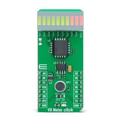 VU Meter Click - LM3914 LED Level Display Driver - Front VU Meter Click - LM3914 LED Level Display Driver - Front