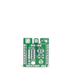 MikroE Click Board sSensors Weather click front MikroE Click Board sSensors Weather click front