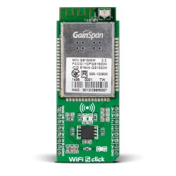 MikroE Click Boards Wireless Connectivity WiFi 5 click front MikroE Click Boards Wireless Connectivity WiFi 5 click front