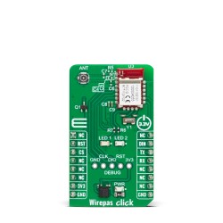 Shop Click Boards Wireless Connectivity 2.4 GHz Transceivers Wirepas Click Front Shop Click Boards Wireless Connectivity 2.4 GHz Transceivers Wirepas Click Front