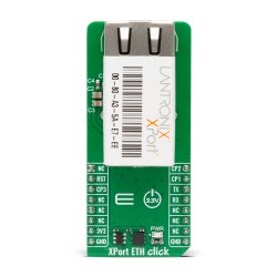 Shop Click Boards Interface Ethernet XPort ETH Click - SE Front Shop Click Boards Interface Ethernet XPort ETH Click - SE Front