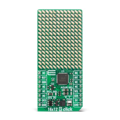 Shop Click Boards Display & LED LED Matrix 16x12 R Click Front