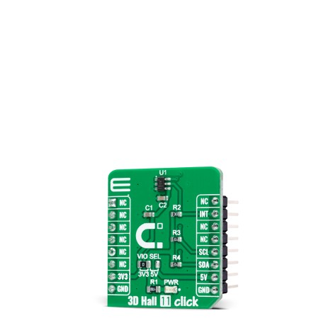 3D Hall 11 Click with TMAG5273 Magnetic Sensor