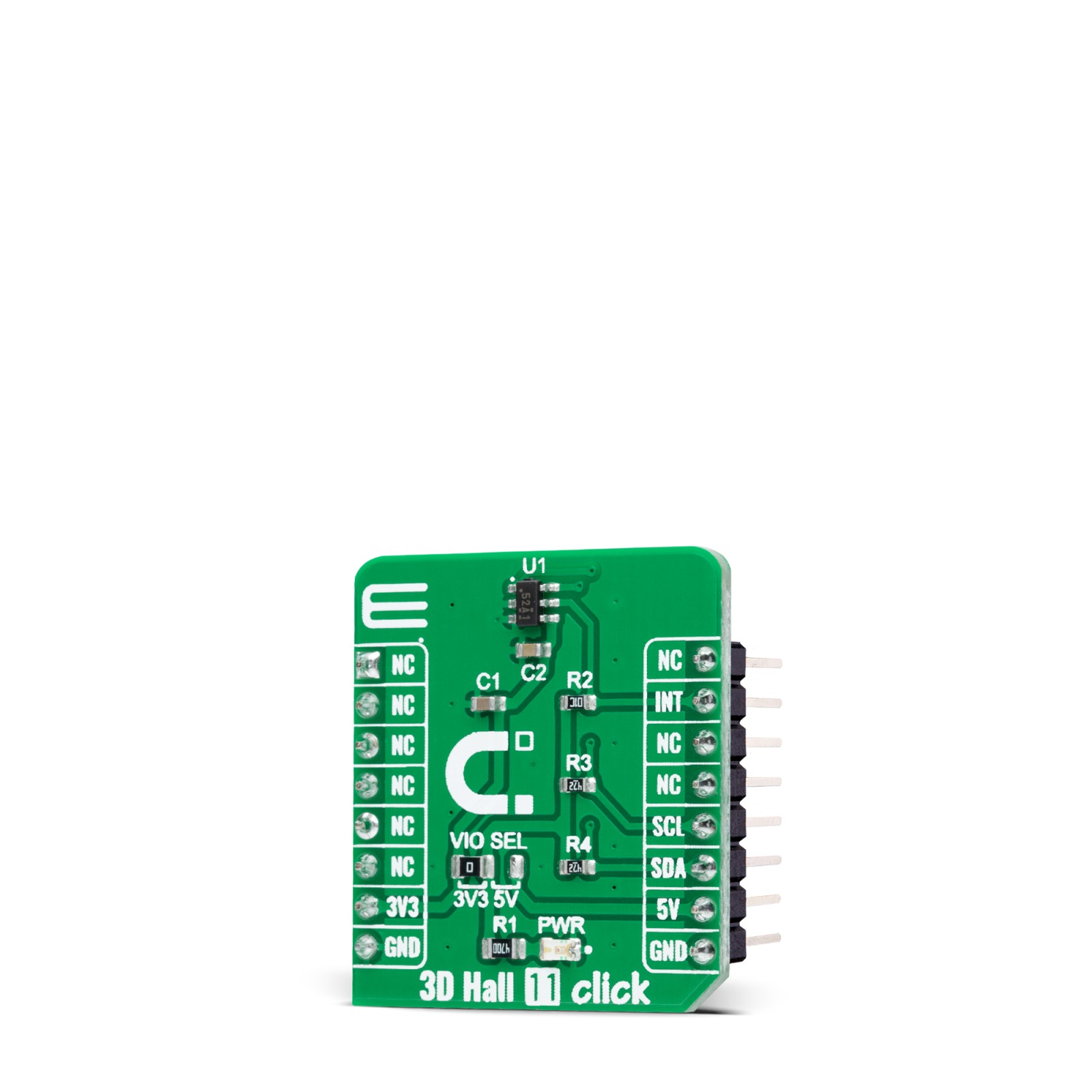 3D Hall 11 Click with TMAG5273 Magnetic Sensor