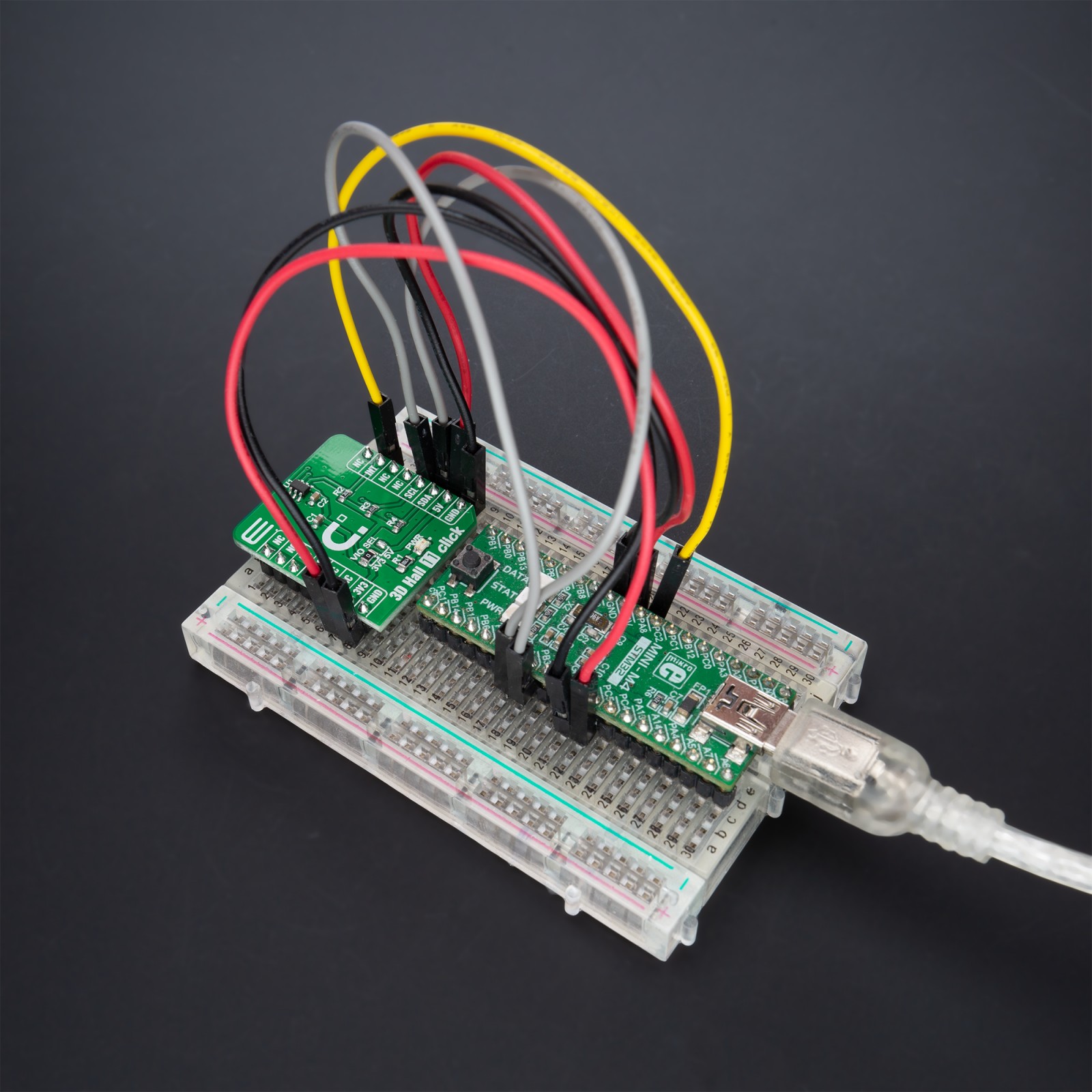 3D Hall 11 Click with TMAG5273 Magnetic Sensor