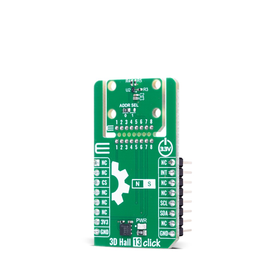 3D Hall 13 Click - For 3D magnetic field sensing | MIKROE-6555