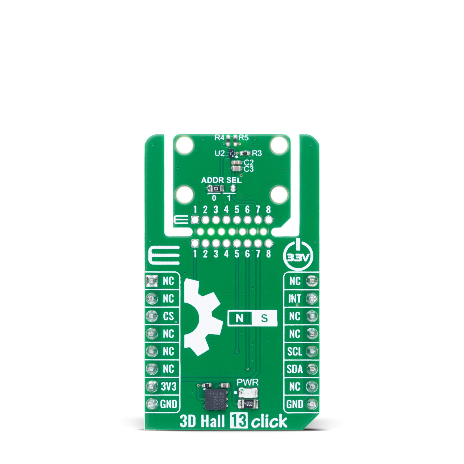 3D Hall 13 Click - For 3D magnetic field sensing | MIKROE-6555