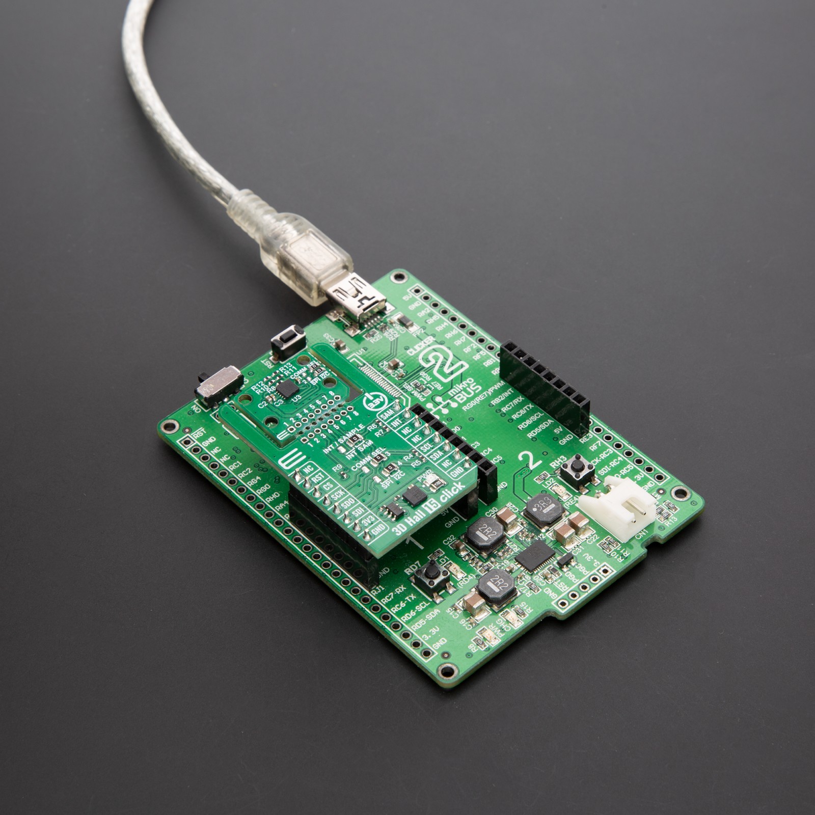 3D Hall 15 Click - I2C - For 3D magnetic field measurement | MIKROE-6607