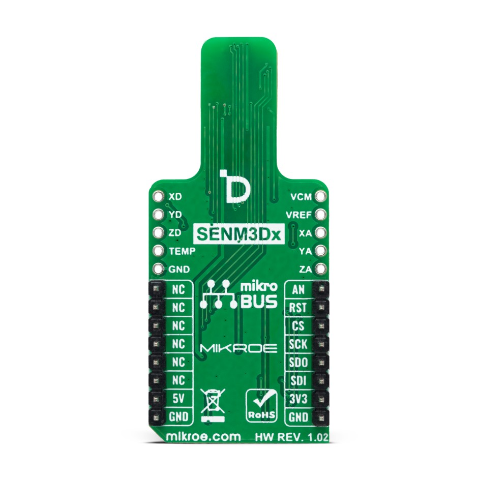 3D Hall 4 Click with SENM3Dx Magnetic Sensor