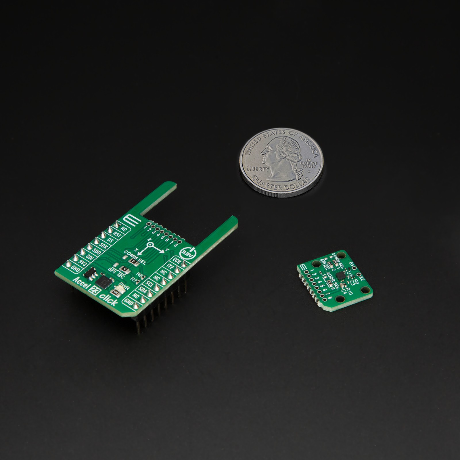 Accel 23 Click - Intelligent 3-axis accelerometer | MIKROE-6664