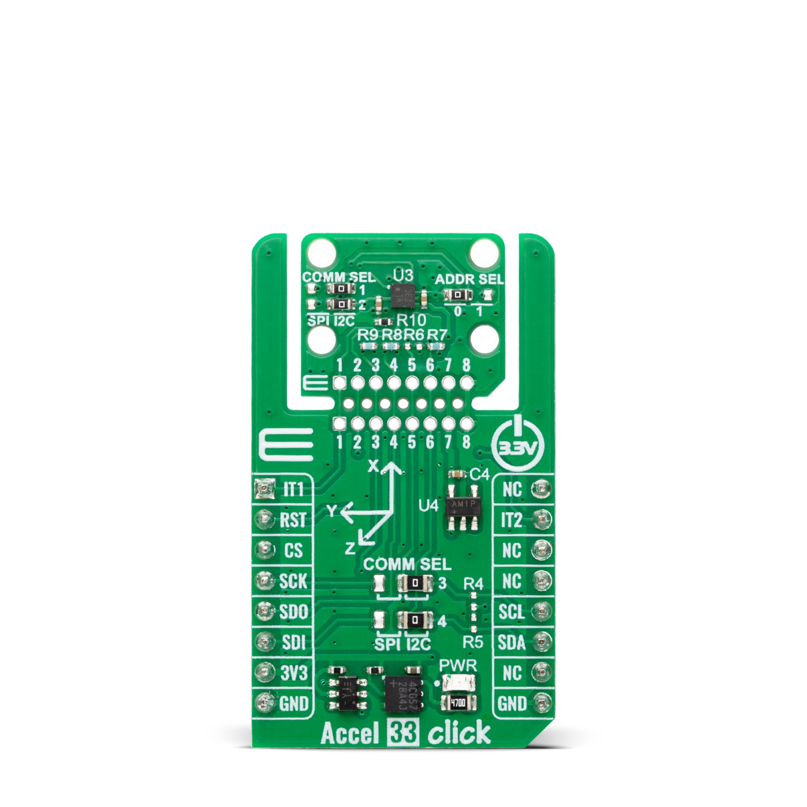 ミルモコネクト Accel 33 Click - Kionix™ MEMS Accelerometer | MIKROE-6629